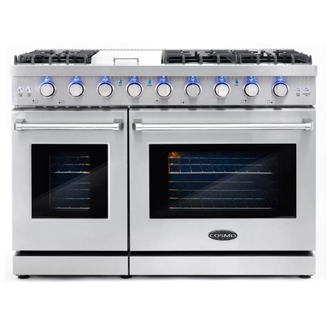 range with gas cooktop and electric oven